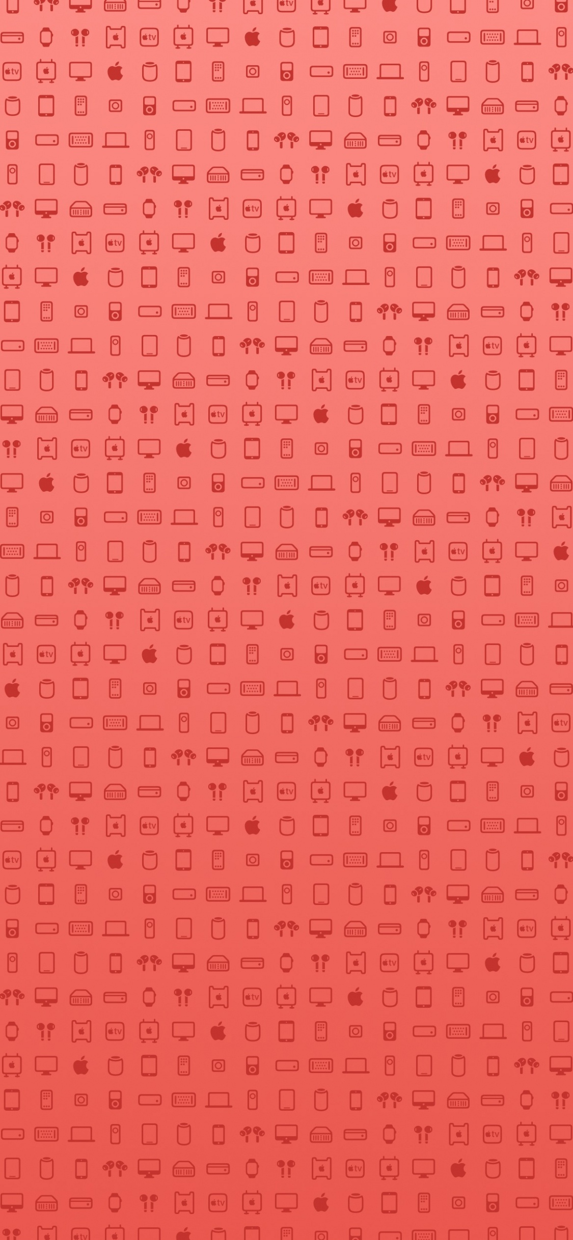 Pattern, Apples, Ios, Orange, Rectangle. Wallpaper in 1125x2436 Resolution