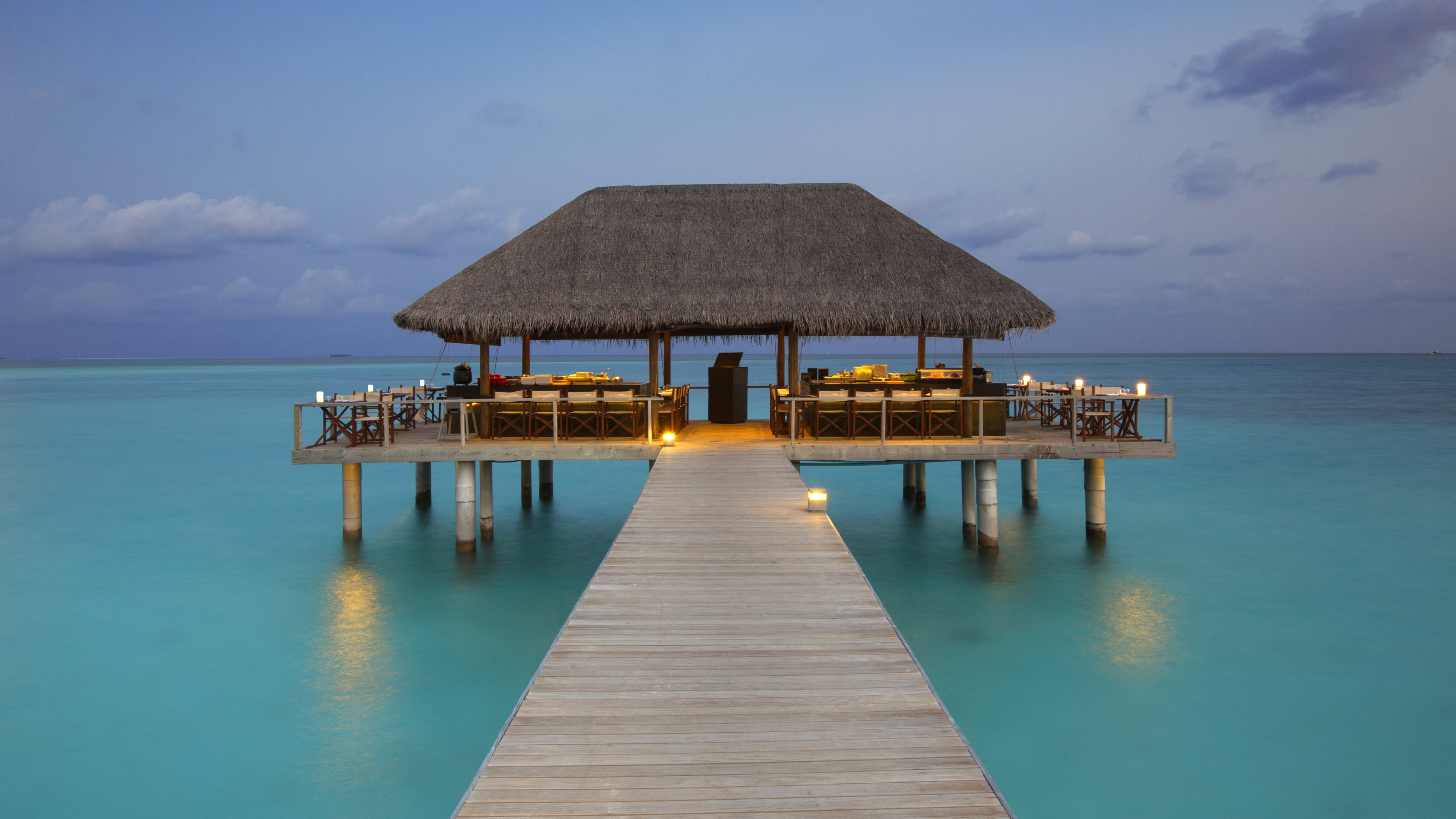 马尔代夫维拉沙鲁岛度假村, 度假村, 住宿, 度假, 大海 壁纸 3840x2160 允许