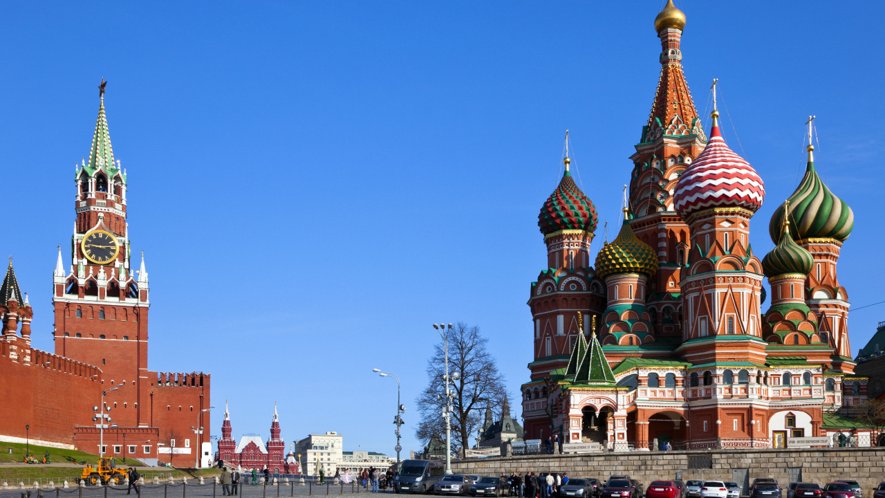 Saint Basils Cathedral, Red Square, Cathedral, Landmark, Spire. Wallpaper in 1280x720 Resolution