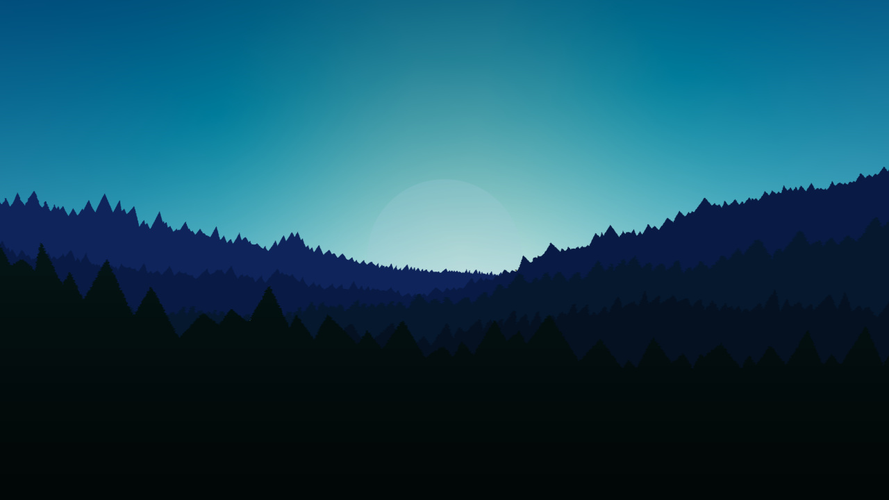 Esthétique Minimaliste, Esthétique, Minimalisme, Paysage Naturel, Afterglow. Wallpaper in 1280x720 Resolution