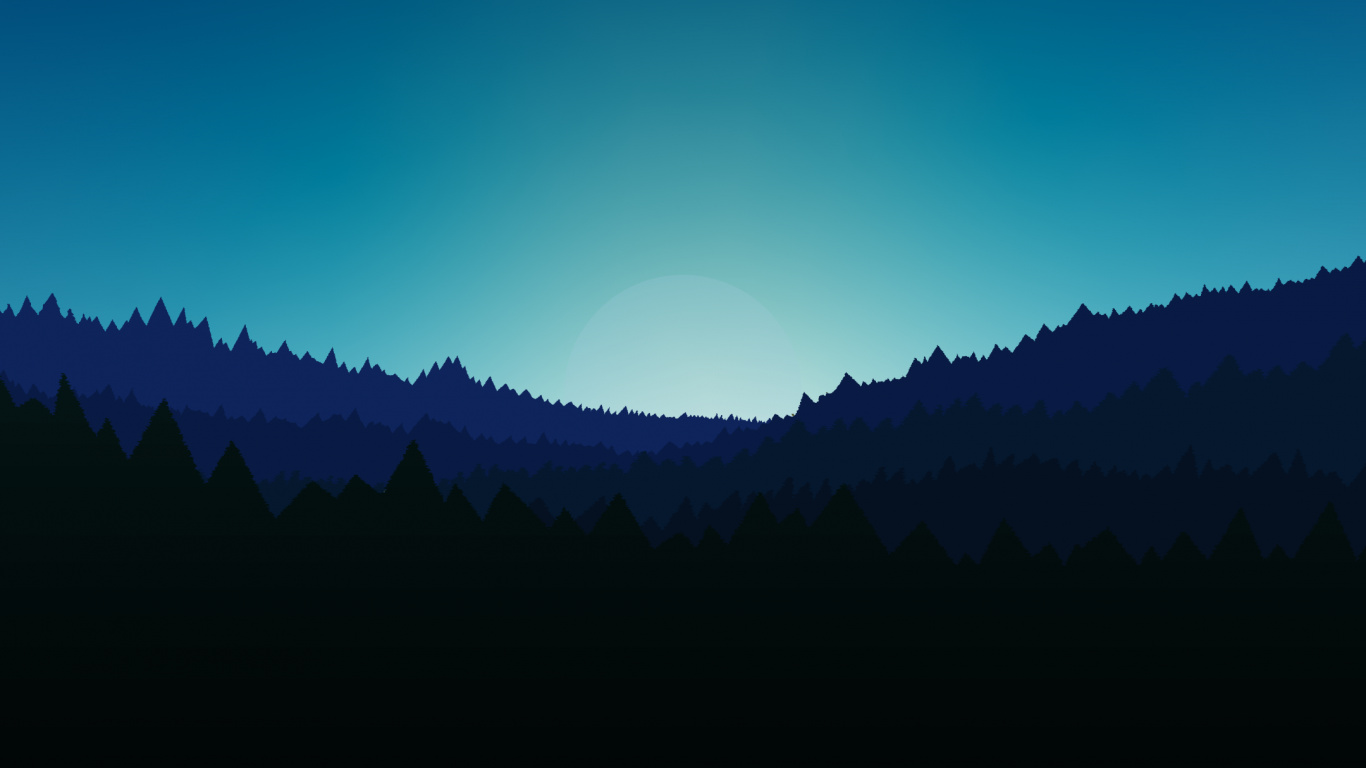 Esthétique Minimaliste, Esthétique, Minimalisme, Paysage Naturel, Afterglow. Wallpaper in 1366x768 Resolution