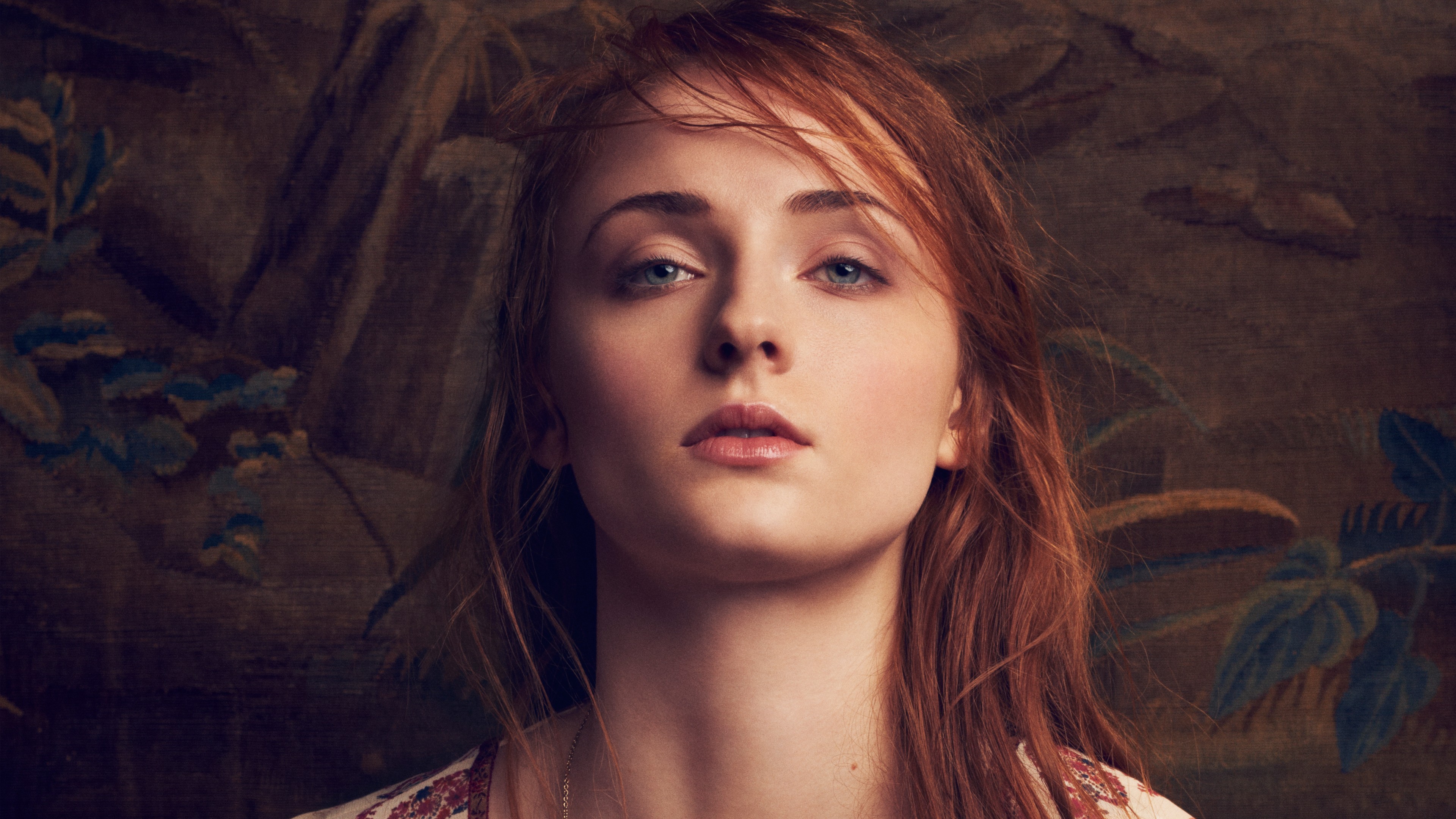 Sophie Turner, Sansa Stark, Game of Thrones, Nose, Hair. Wallpaper in 3840x2160 Resolution