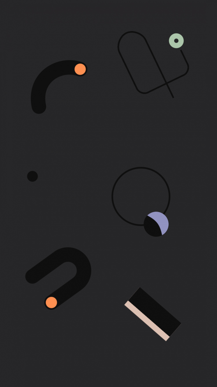 谷歌, Google Pixel 4, 圆圈 壁纸 750x1334 允许