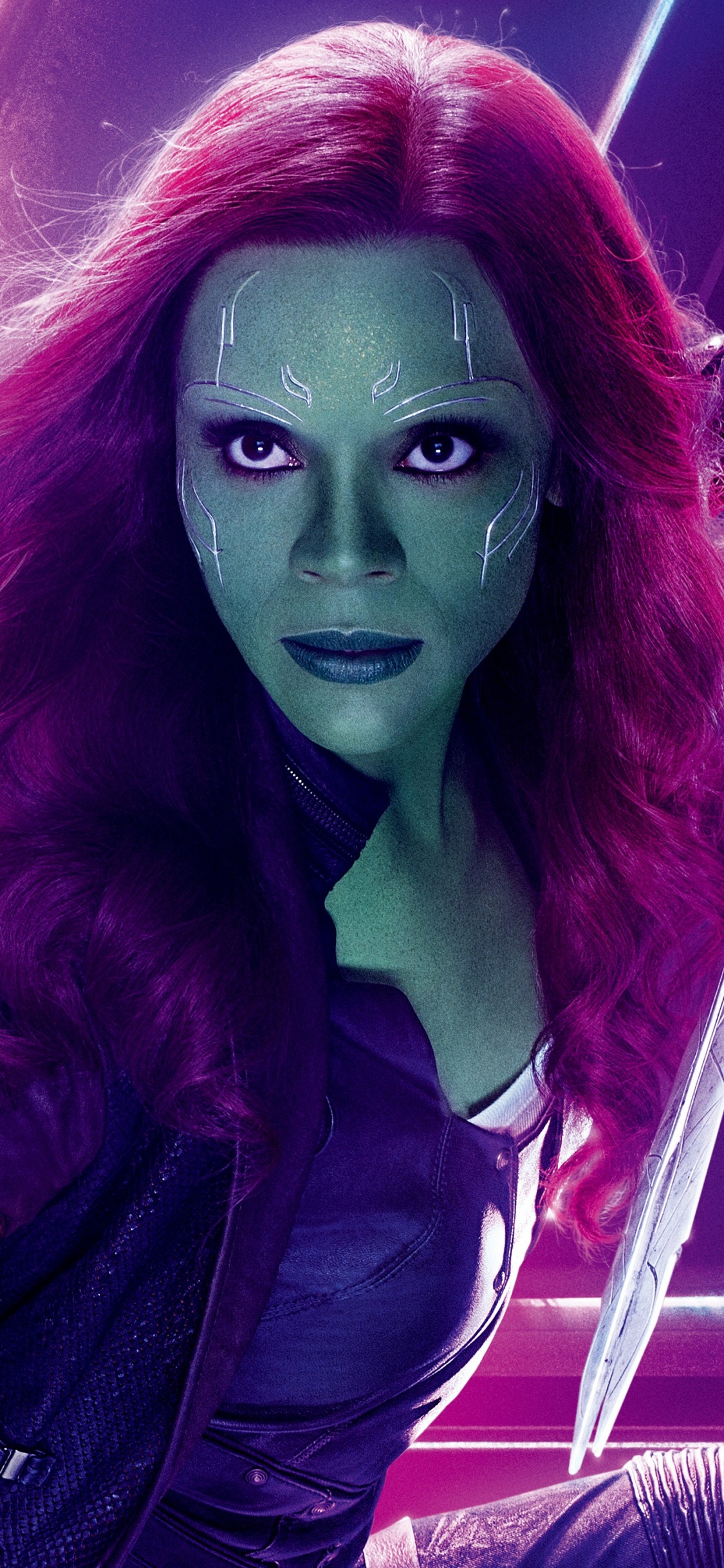 Femme en Blouson de Cuir Noir. Wallpaper in 1125x2436 Resolution