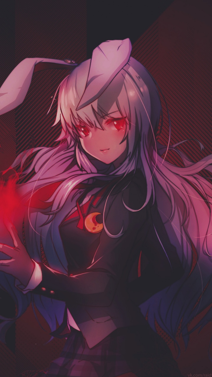 Femme en Robe Noire et Rouge Personnage D'anime. Wallpaper in 720x1280 Resolution