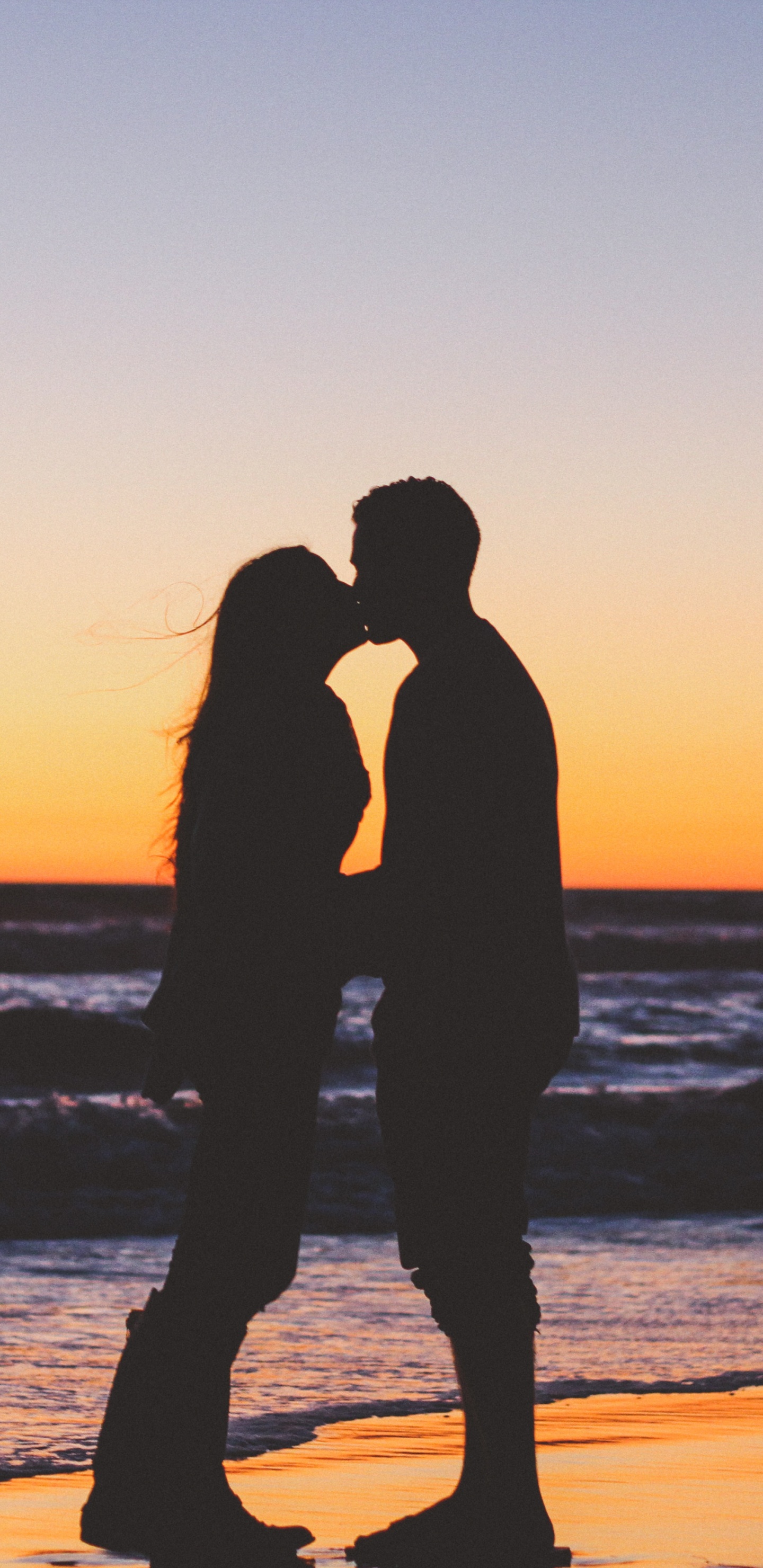 Romantik, Menschen in Der Natur, Horizont, Strand, Sonnenuntergang. Wallpaper in 1440x2960 Resolution