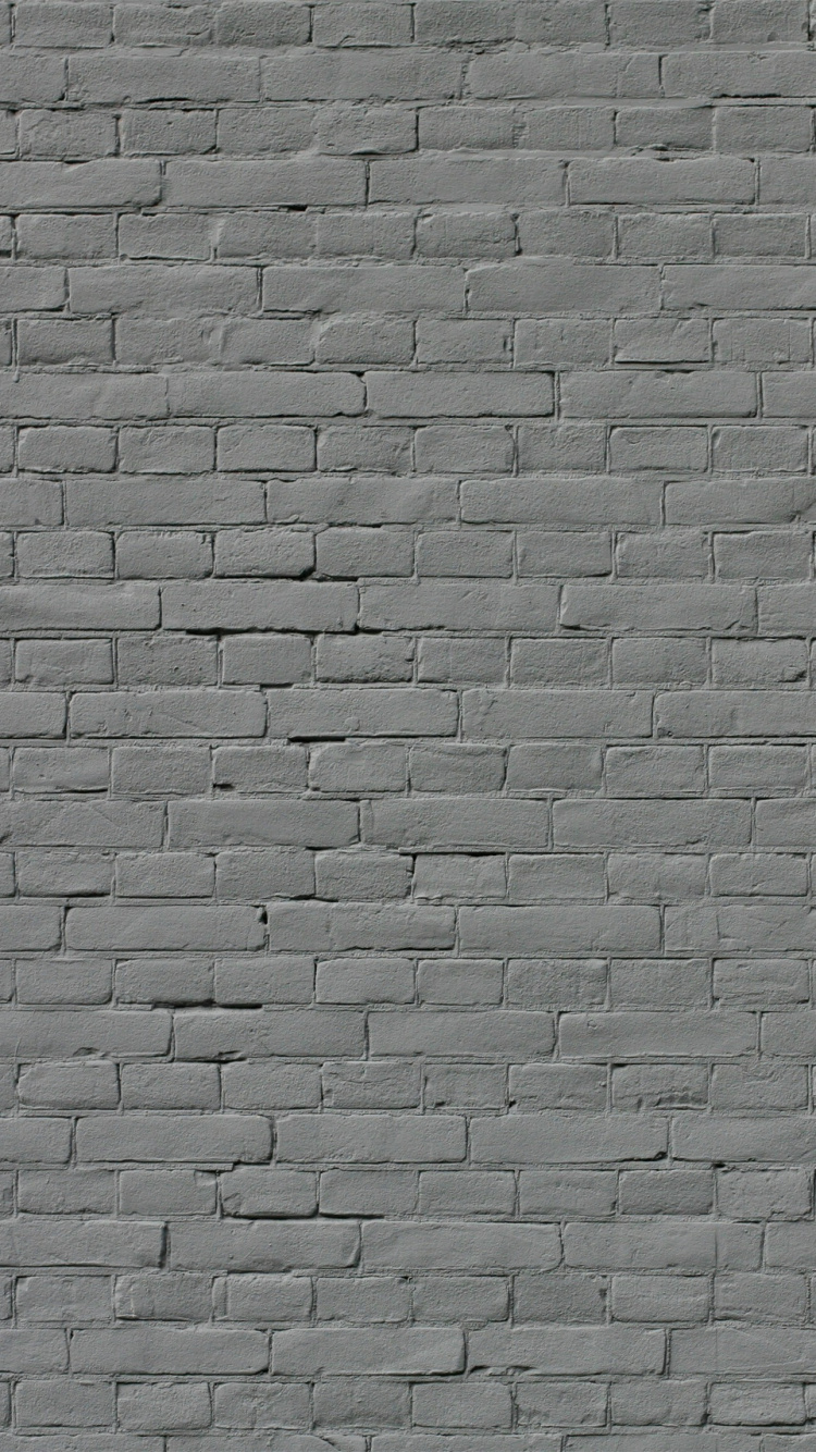 White and Black Brick Wall. Wallpaper in 750x1334 Resolution