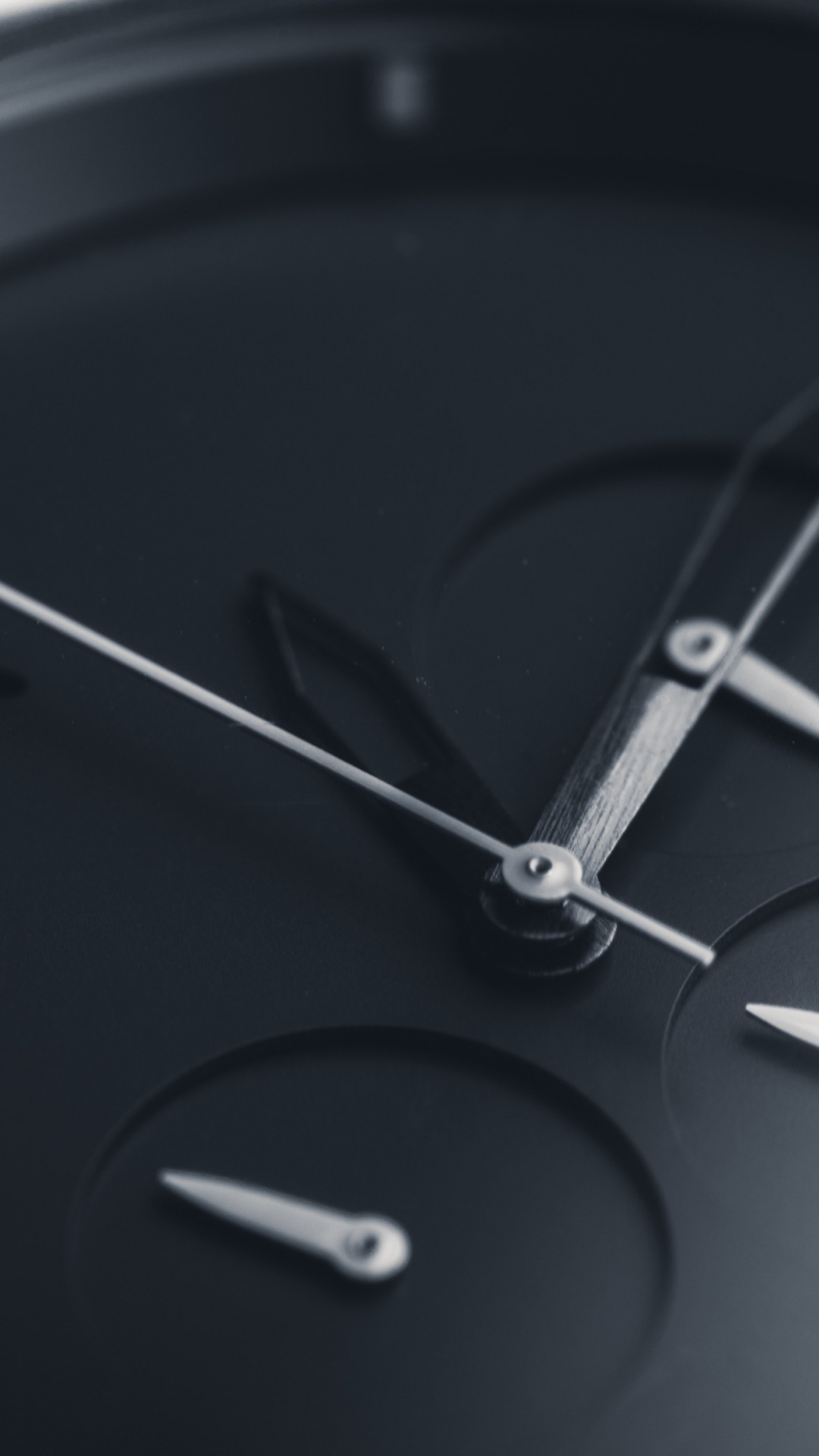 Montre Analogique Noir et Argent. Wallpaper in 1080x1920 Resolution
