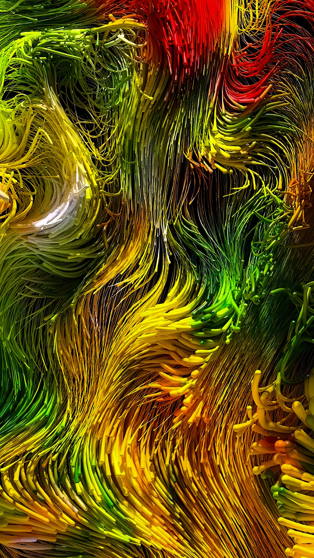 Art Fractal, Peinture D'art, Matière Naturelle, Art, Plante Terrestre. Wallpaper in 1080x1920 Resolution