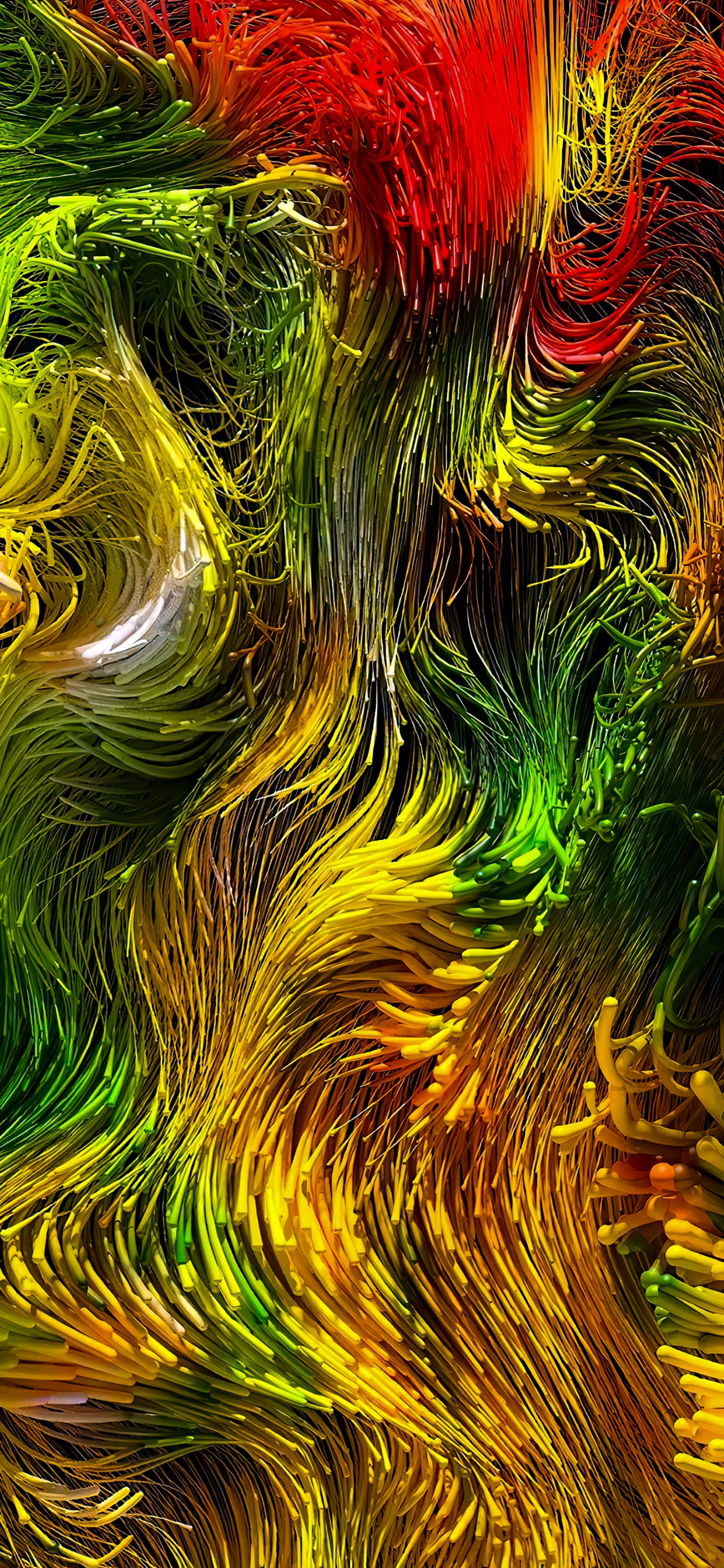 Arte Fractal, Pintura de Arte, Material Natural, Arte, Planta Terrestre. Wallpaper in 1242x2688 Resolution