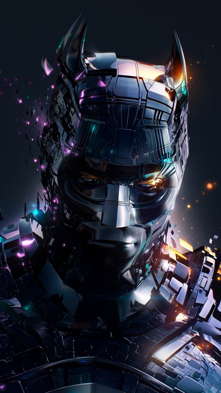 Batman, Arte, Ilustración, Diseño Gráfico, Arte Digital. Wallpaper in 720x1280 Resolution