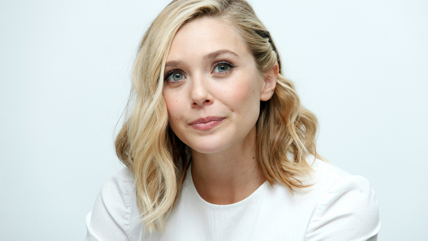 Elizabeth Olsen, Haar, Blonde, Augenbraue, Frisur. Wallpaper in 1366x768 Resolution