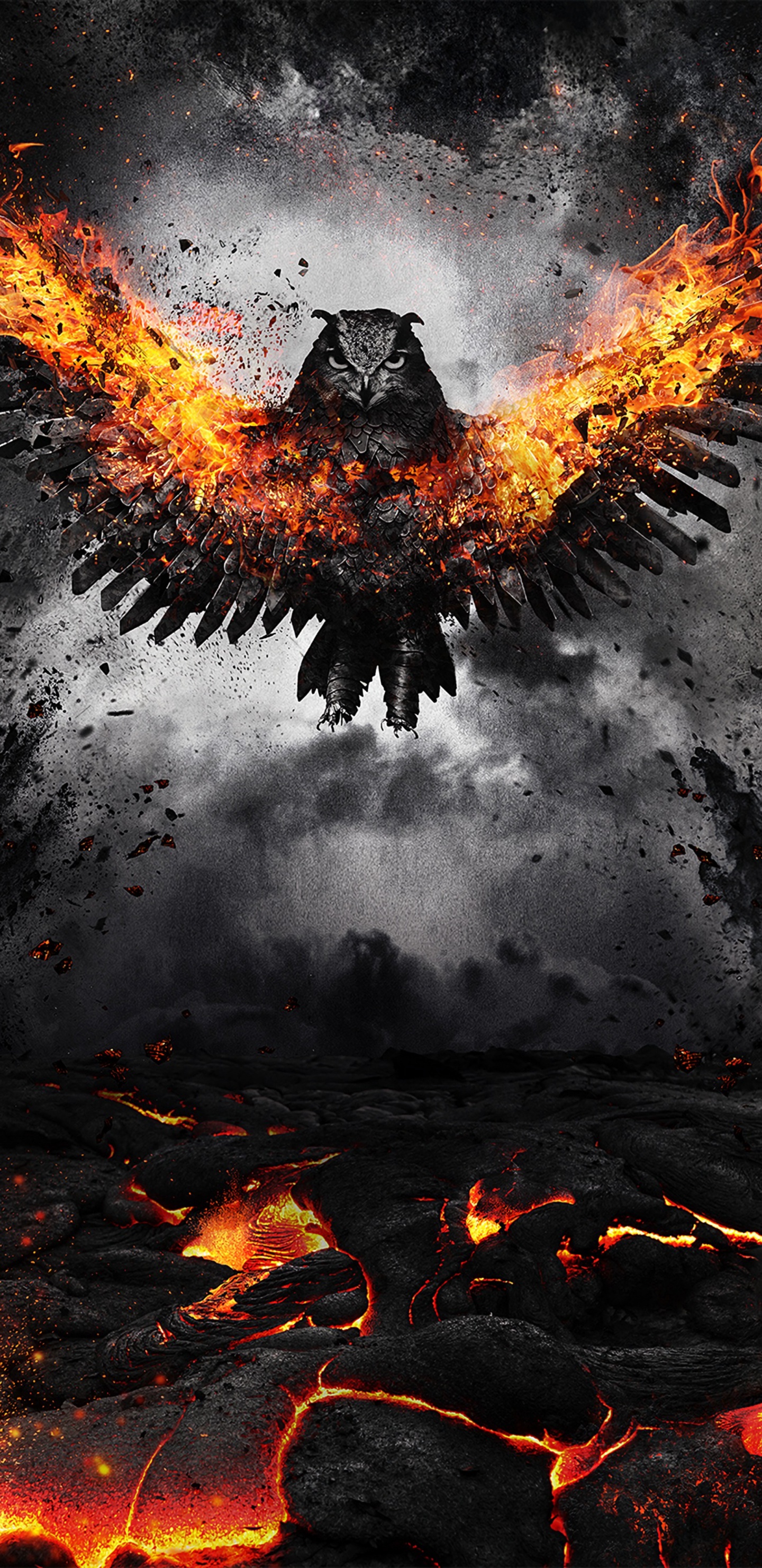 Feu Brûlant Sur Feu de Camp. Wallpaper in 1440x2960 Resolution