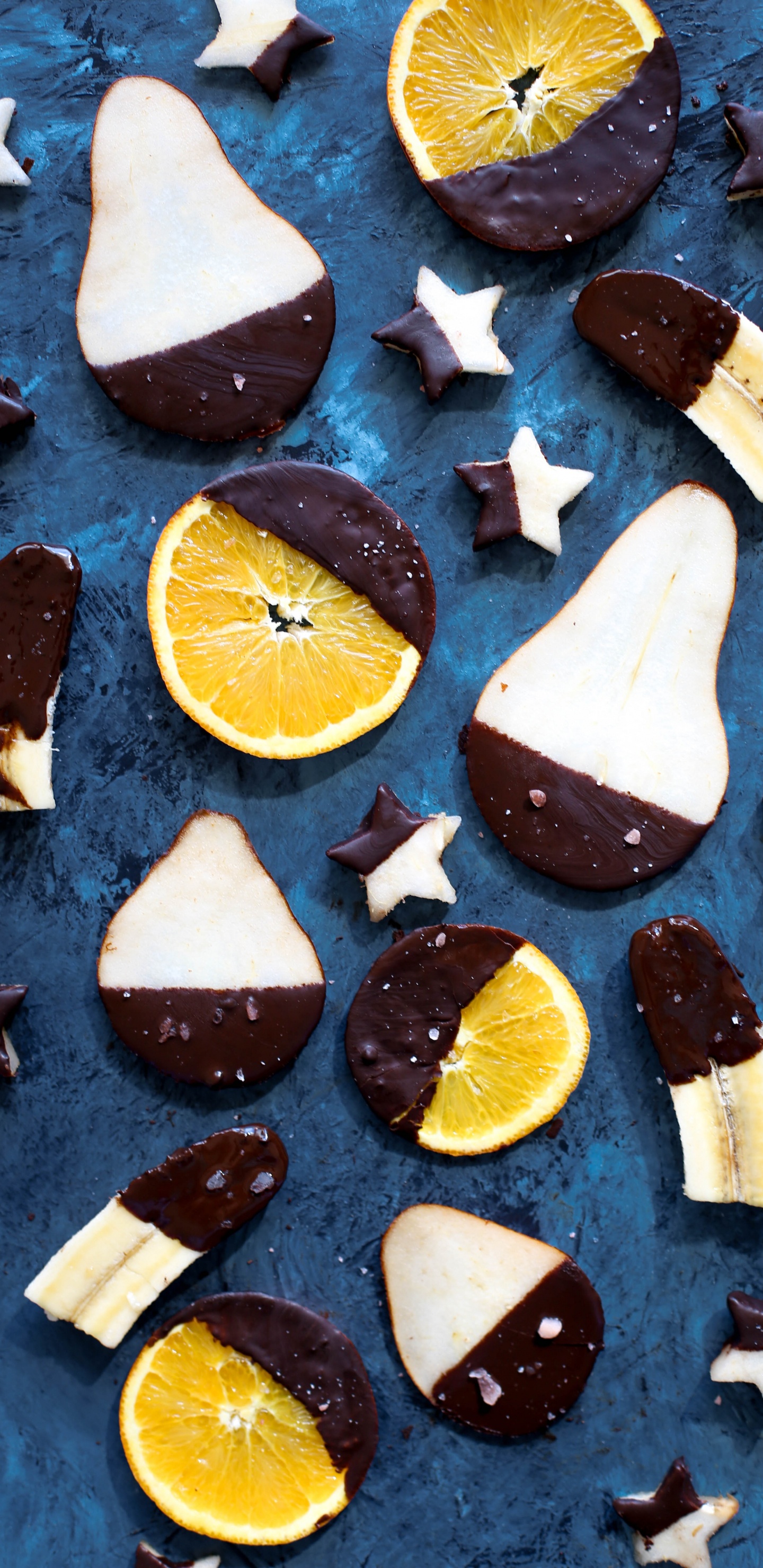 Citron Tranché et Pain de Bois Brun. Wallpaper in 1440x2960 Resolution