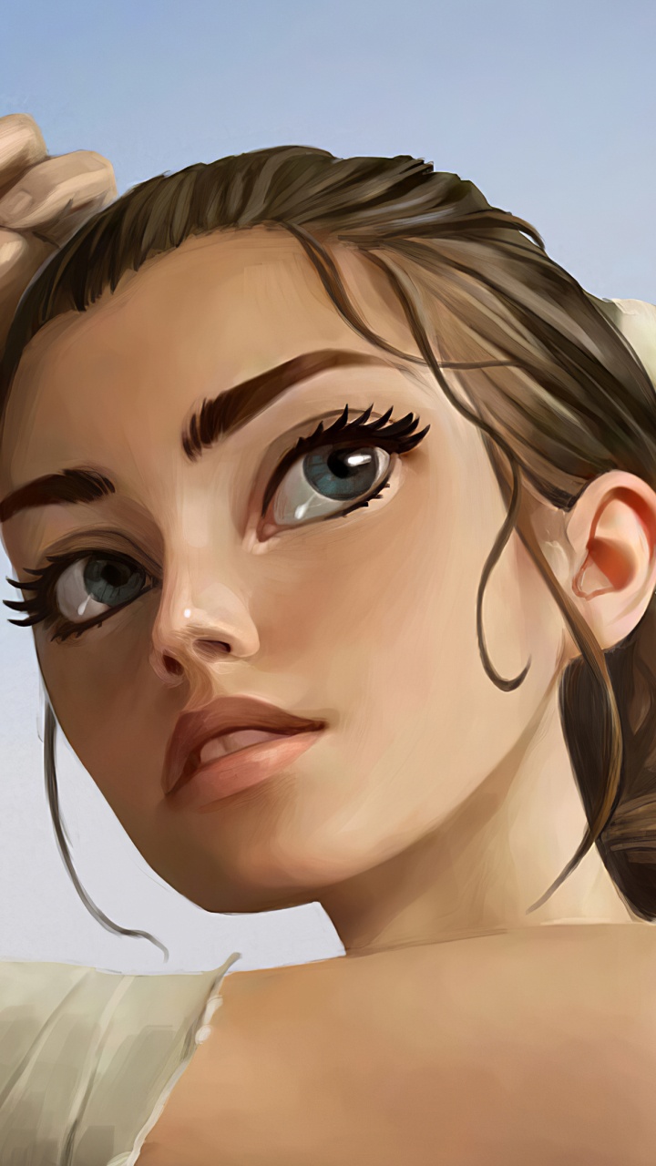 Rey Star Wars Fan Art, King, Star Wars The Last Jedi, Darth Vader, Fan Art. Wallpaper in 720x1280 Resolution