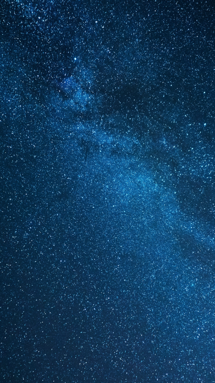 Noche Estrellada Azul y Blanca. Wallpaper in 750x1334 Resolution