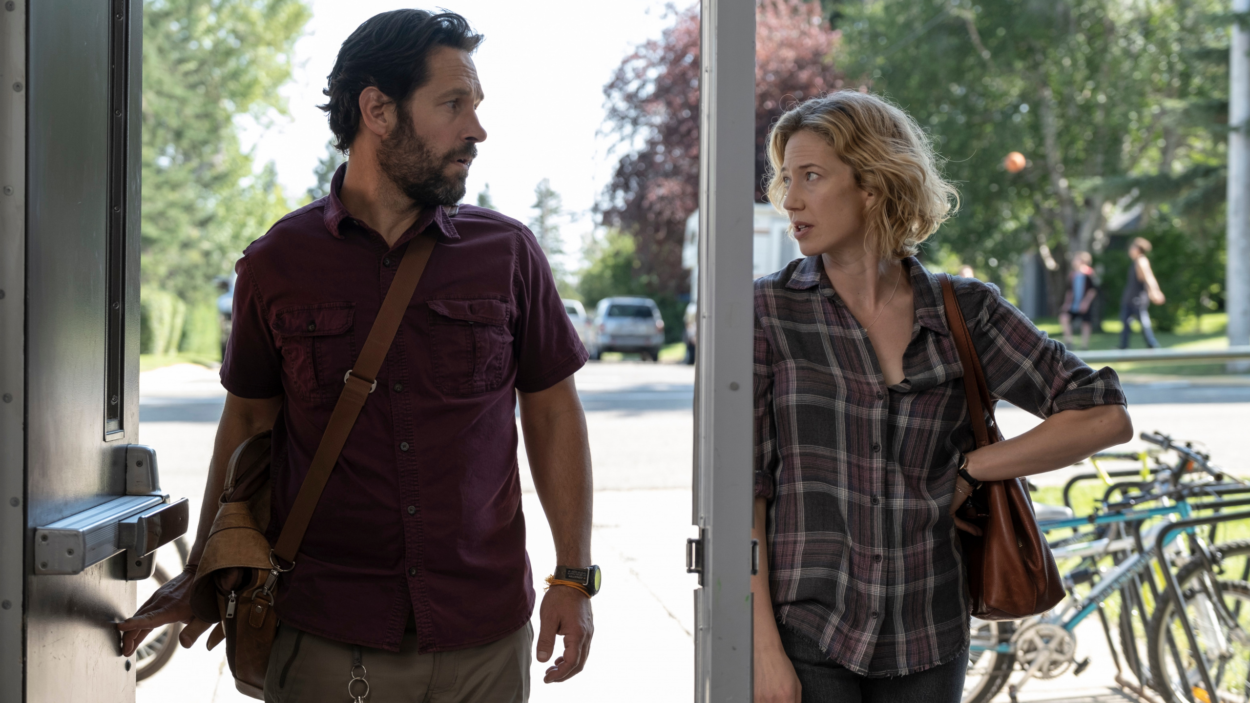 Ghostbusters Afterlife, Cazafantasmas Paul Rudd, Cazafantasmas II, Paul Rudd, Carrie Coon. Wallpaper in 2560x1440 Resolution