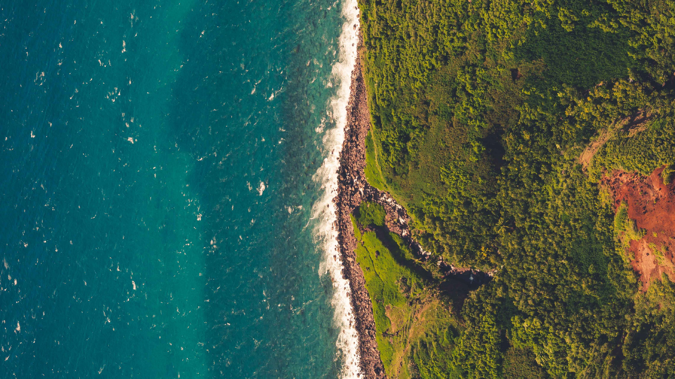 Beach, Sea, Ocean, Nature, Water. Wallpaper in 1366x768 Resolution