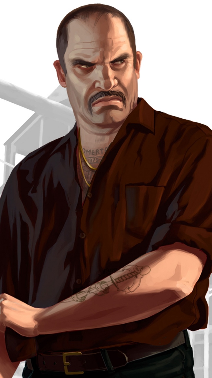 Rockstar Games, Gesichtsbehaarung, Profi, Gta 4, Produktdesign. Wallpaper in 720x1280 Resolution