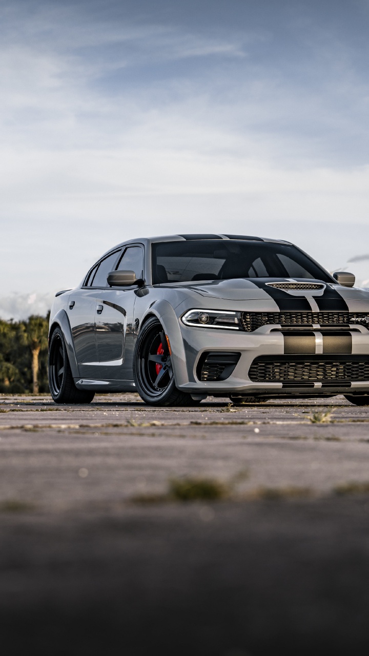 Carretera, Cargador Esquivar 2022, Dodge, Dodge Charger SRT Hellcat, Coche. Wallpaper in 720x1280 Resolution