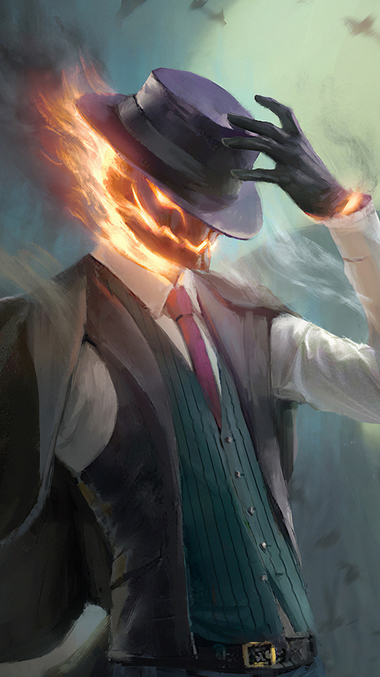 Man in Black Leather Jacket Smoking. Wallpaper in 750x1334 Resolution