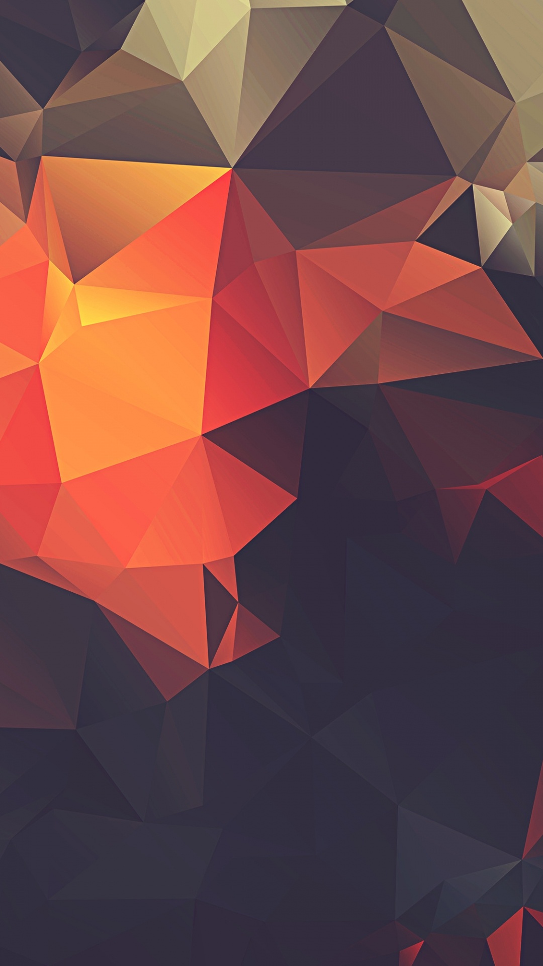 Orange and Black Abstract Art. Wallpaper in 1080x1920 Resolution