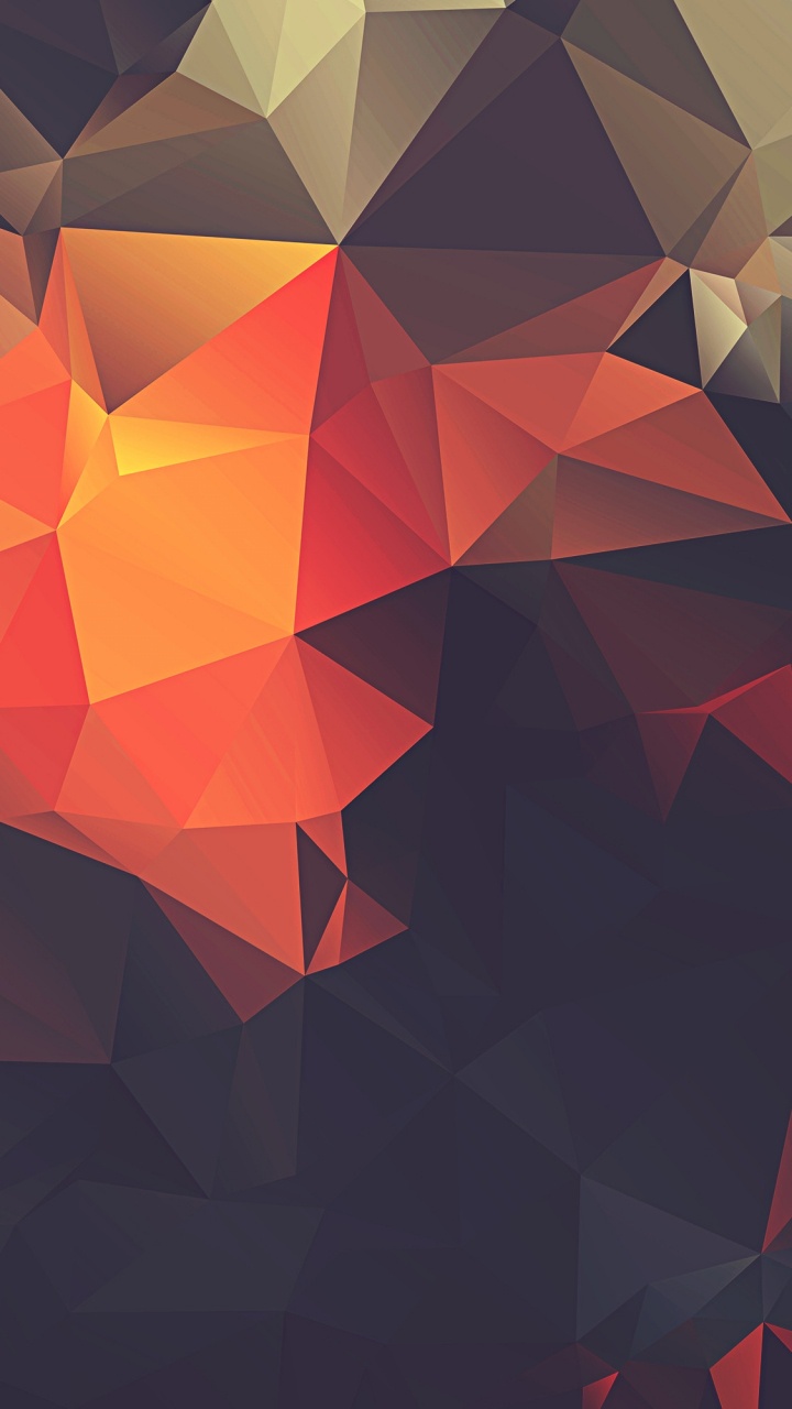 Arte Abstracto Naranja y Negro. Wallpaper in 720x1280 Resolution