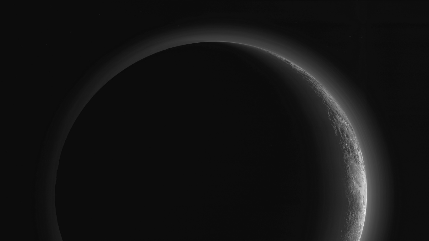 冥王星, 矮星球, 这个星球, 黑色的, 气氛 壁纸 1366x768 允许