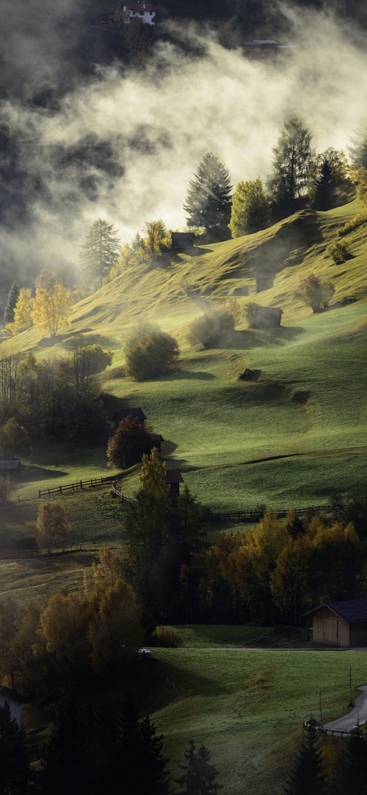 Ambiente, Montaña, Paisaje Natural, Highland, la Luz Del Sol. Wallpaper in 1242x2688 Resolution