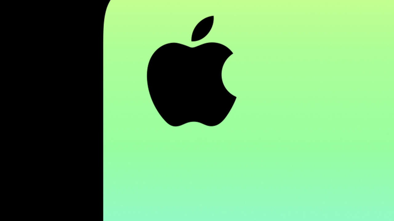 Apple, IPhone, Manzana, Logotipo, Verde. Wallpaper in 1280x720 Resolution