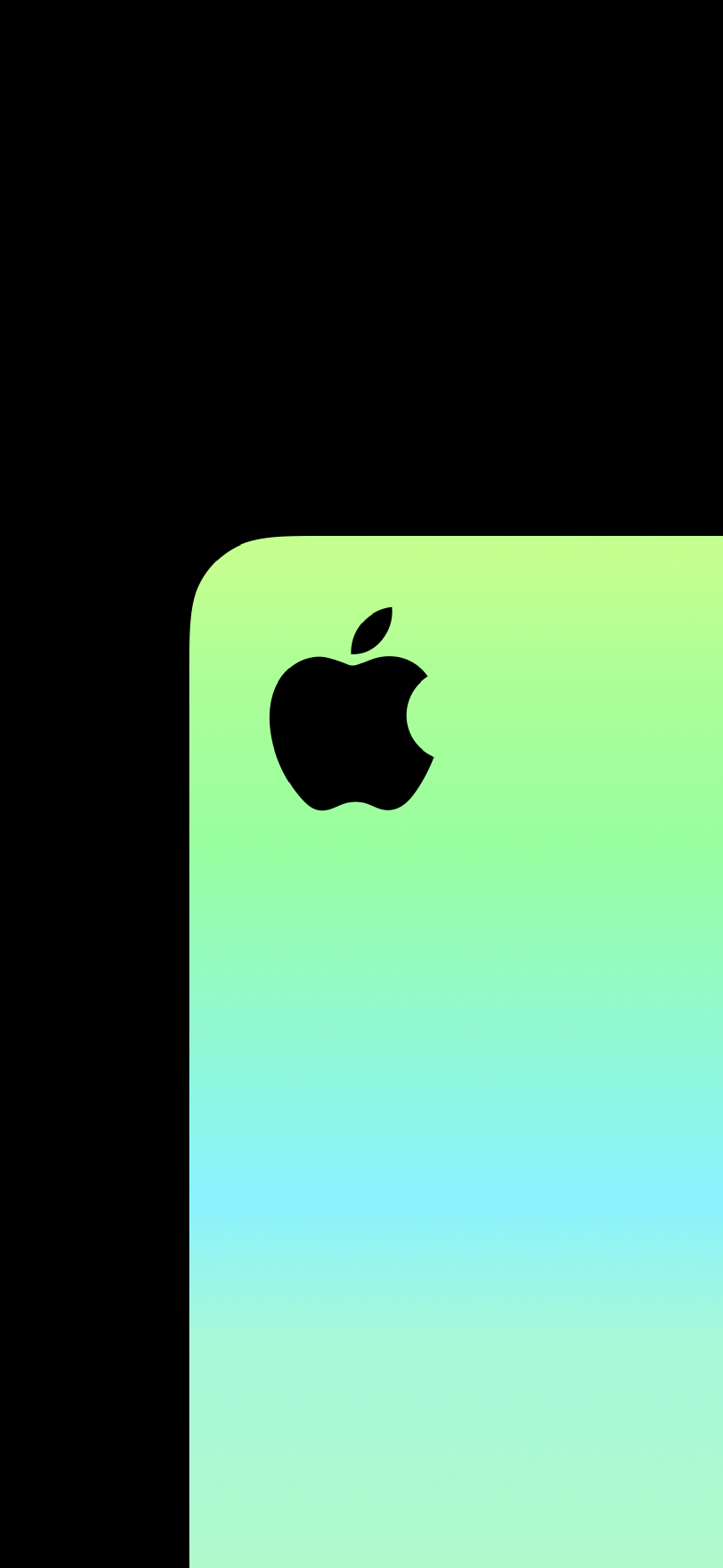 fondo de pantalla de logotipo de manzana verde