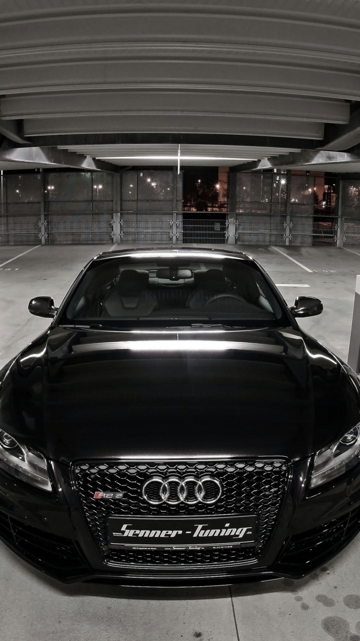 Porsche 911 Noire Garée Dans le Bâtiment. Wallpaper in 720x1280 Resolution