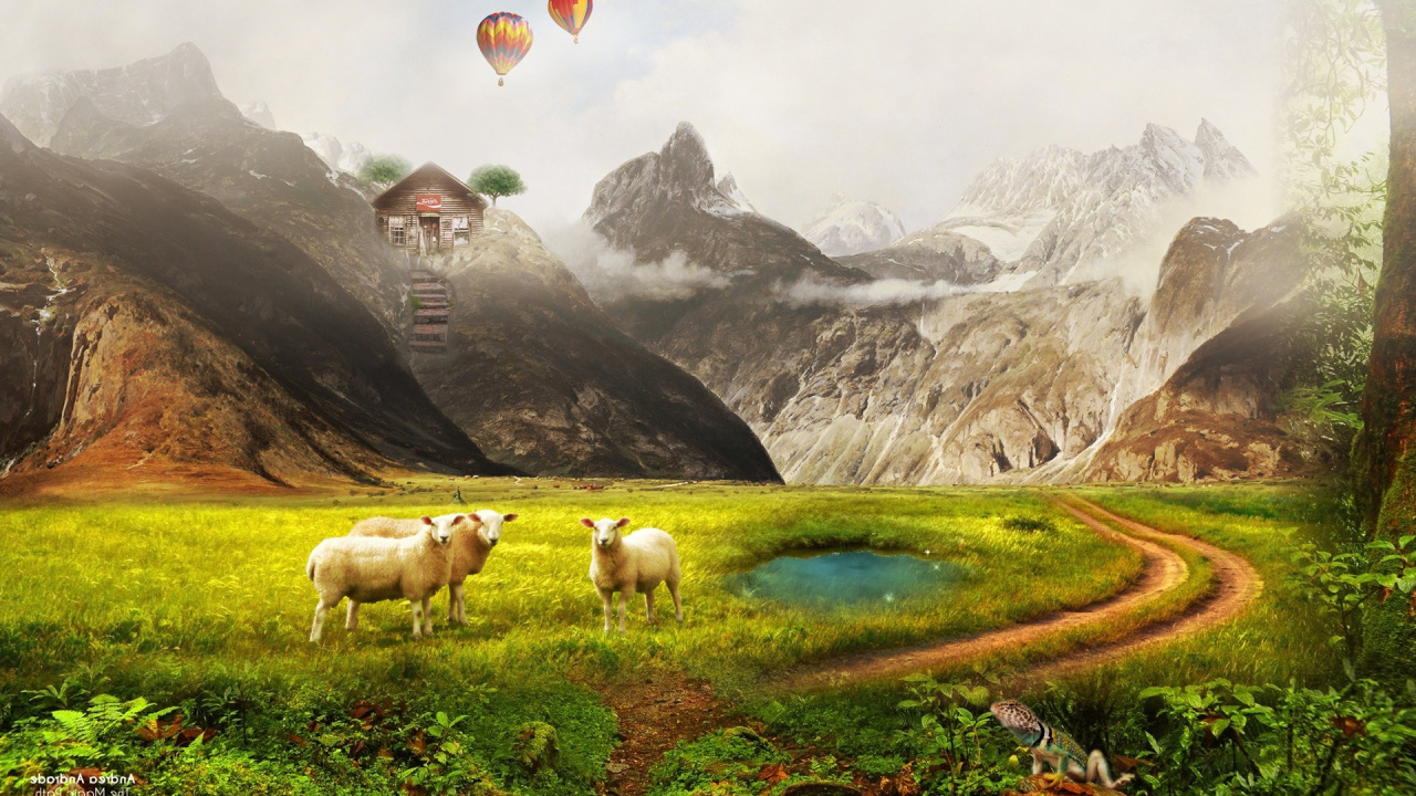 Naturaleza, Paisaje Natural, Pasto, Highland, el Pastoreo. Wallpaper in 1280x720 Resolution