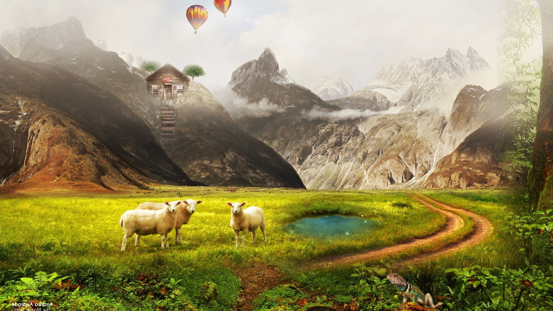 Naturaleza, Paisaje Natural, Pasto, Highland, el Pastoreo. Wallpaper in 1920x1080 Resolution