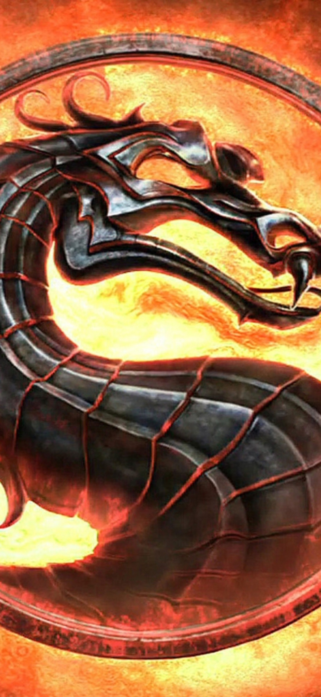 Mortal Kombat x, Mortal Kombat, Mortal Kombat 11, Dragon, Graphics. Wallpaper in 1125x2436 Resolution