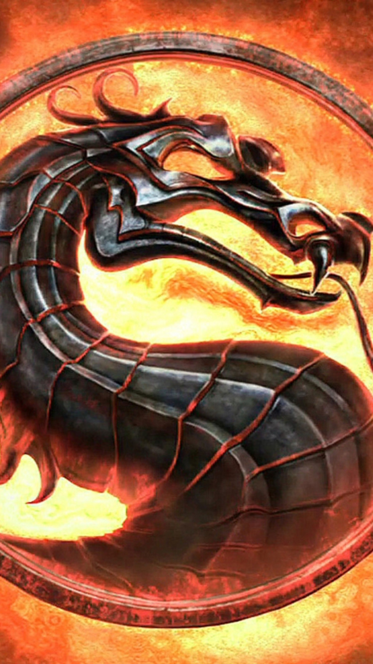 Mortal Kombat x, Mortal Kombat, Mortal Kombat 11, Dragon, Graphics. Wallpaper in 750x1334 Resolution