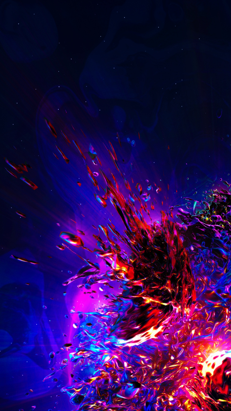Water, Liquid, Purple, Fluid, Visual Effect Lighting. Wallpaper in 750x1334 Resolution
