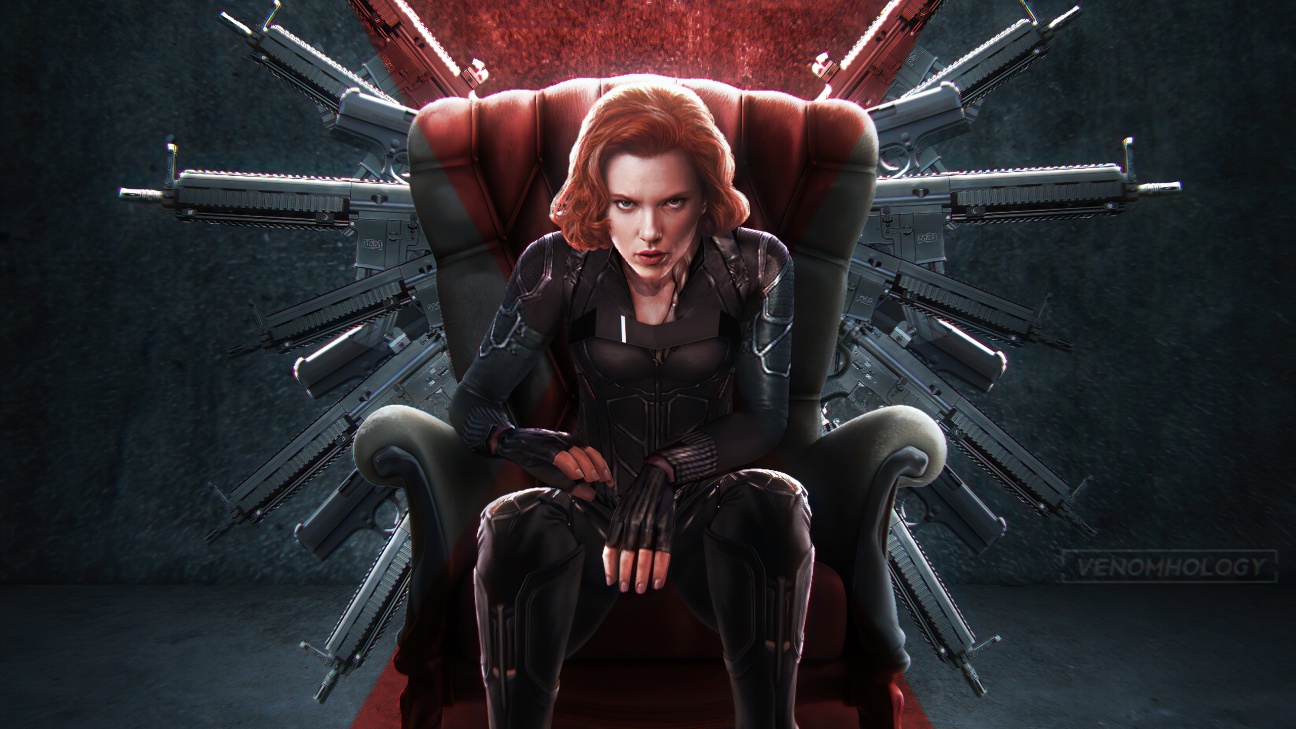 Schwarze Witwe, Scarlett Johansson, Superhelden, Natasha Romanoff, Marvel Comics. Wallpaper in 2560x1440 Resolution