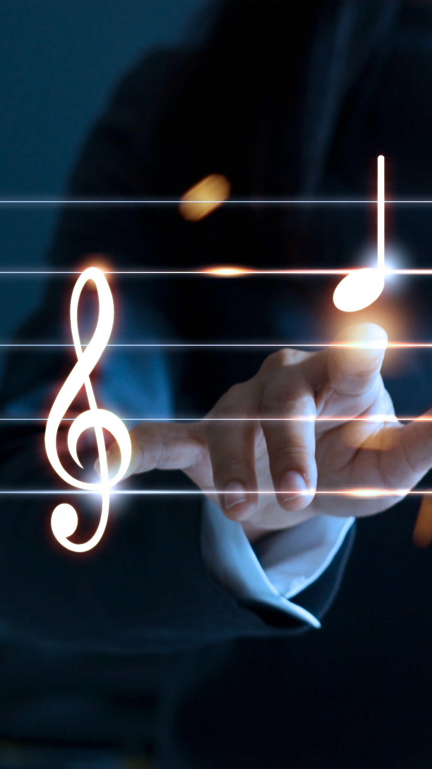 Musiktheater, Musikalische Note, Licht, Hand, Technologie. Wallpaper in 1440x2560 Resolution