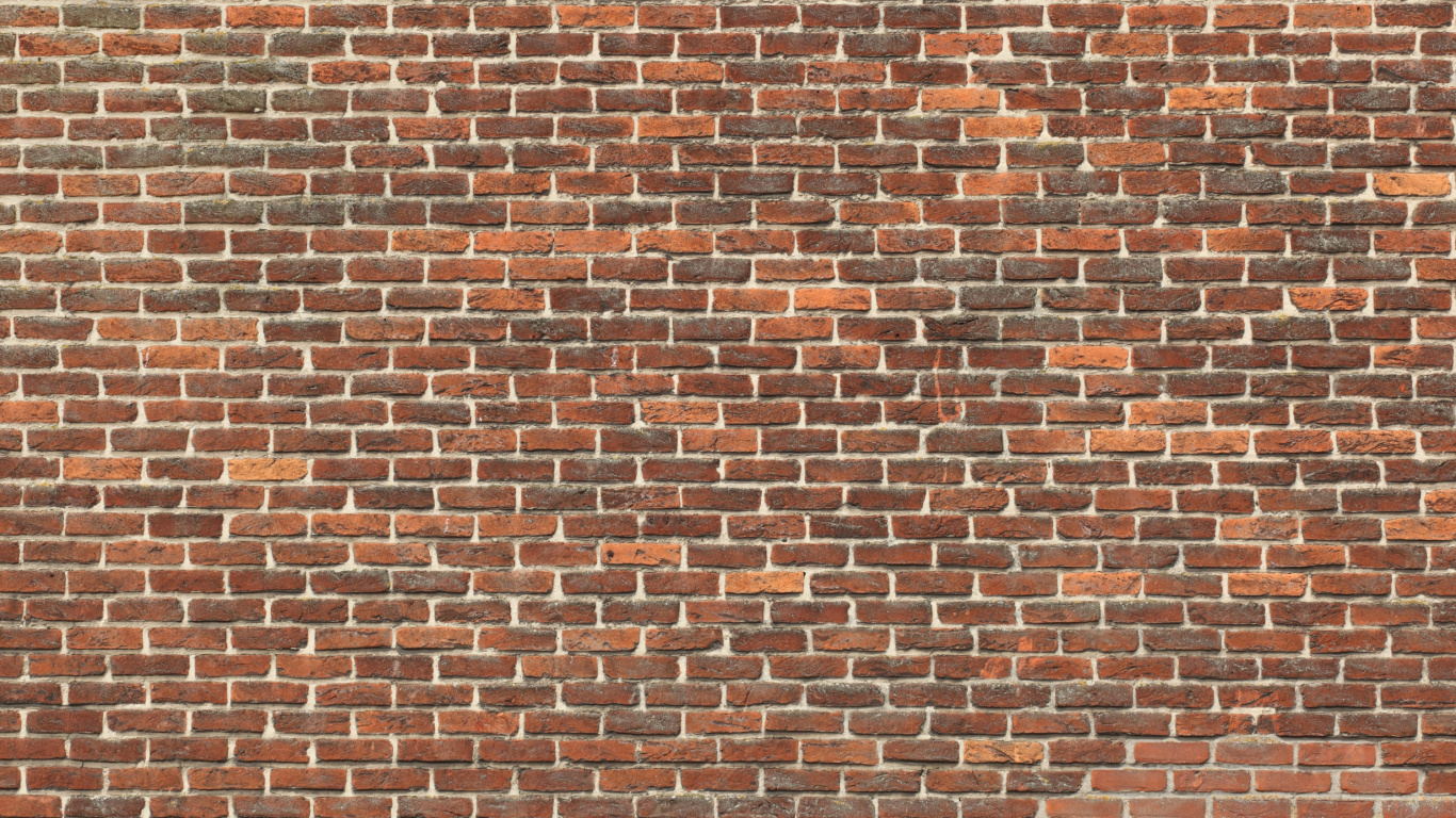 Brown and Black Brick Wall. Wallpaper in 1366x768 Resolution