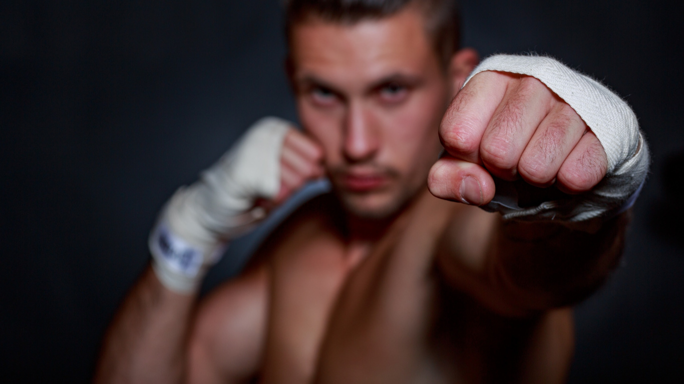 Boxing, Muscle, Bodybuilder, Arm, Hand. Wallpaper in 1366x768 Resolution