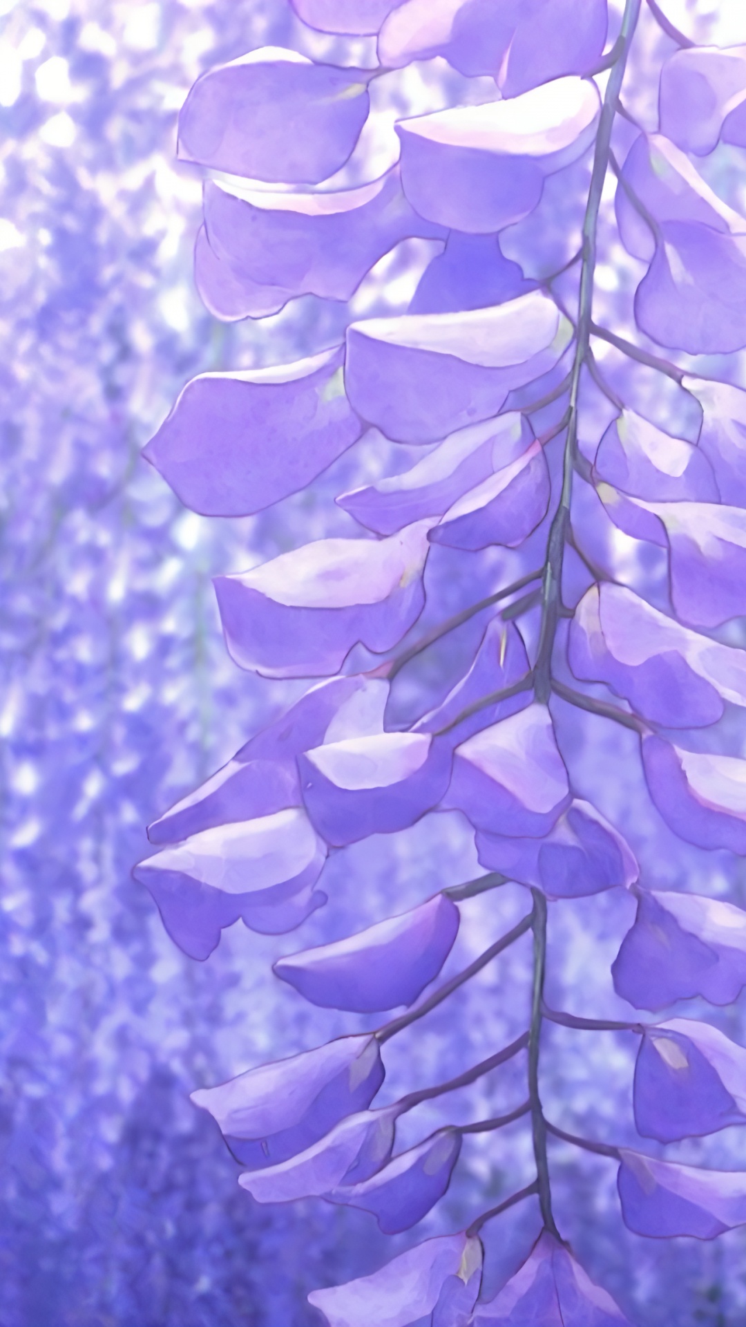 Tueur de Démon de Glycine, Vigne, Tueur de Démons Kimetsu no Yaiba, Glycine Japonaise, Purple. Wallpaper in 1080x1920 Resolution