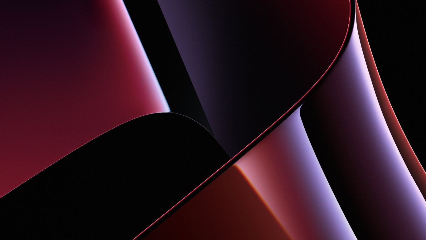 New 2021 MacBook Pro (Chroma-Red Dark) Stock Wallpaper in Ultra HD. Wallpaper in 1366x768 Resolution