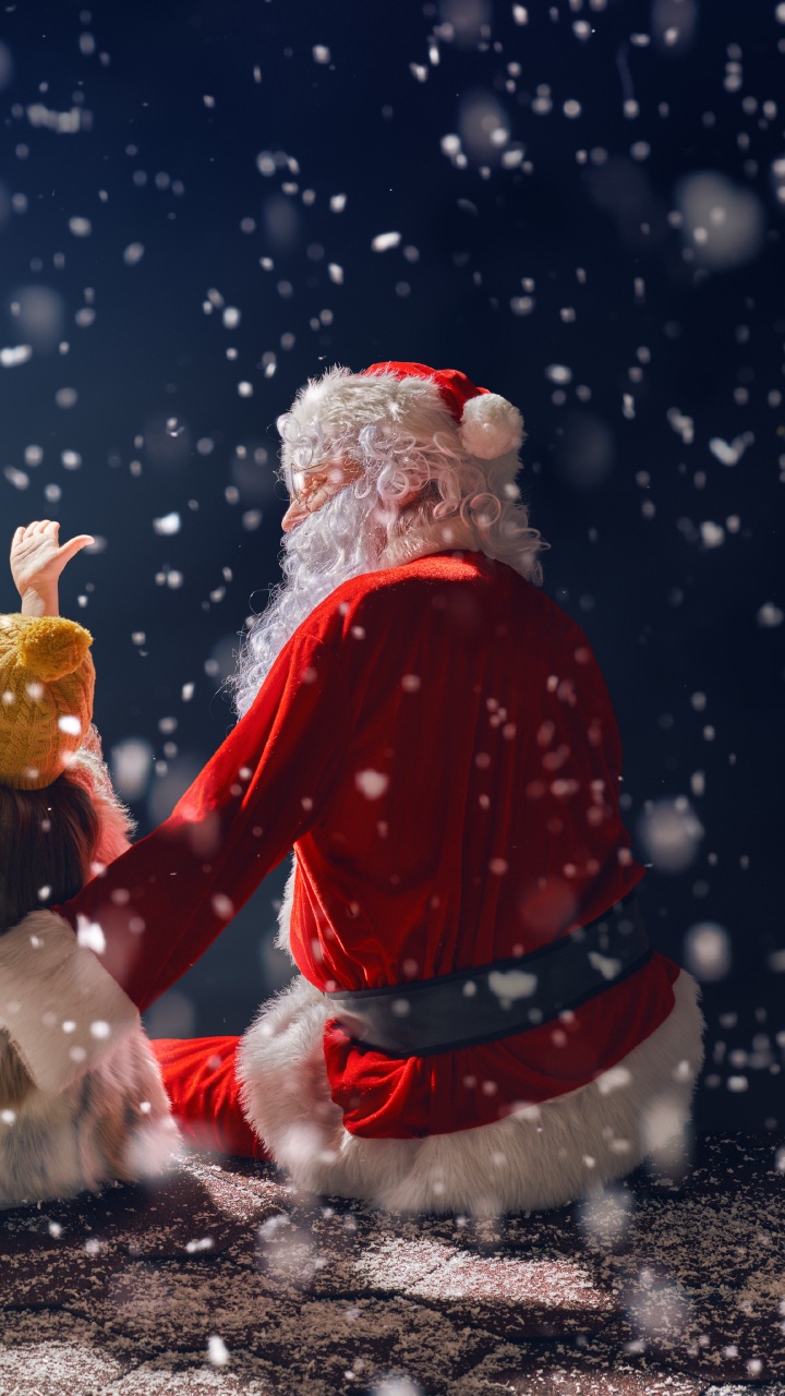 圣诞老人, 圣诞节那天, 副执行主任莫罗兹, 圣诞节, 冬天 壁纸 720x1280 允许