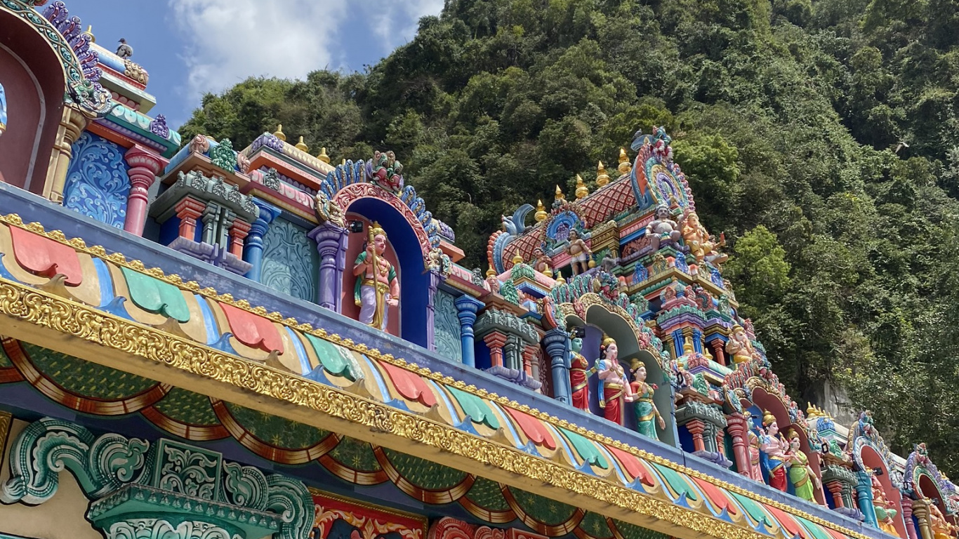 Chinesische Architektur, Tourismus, Blau, Architektur, Cloud. Wallpaper in 1366x768 Resolution