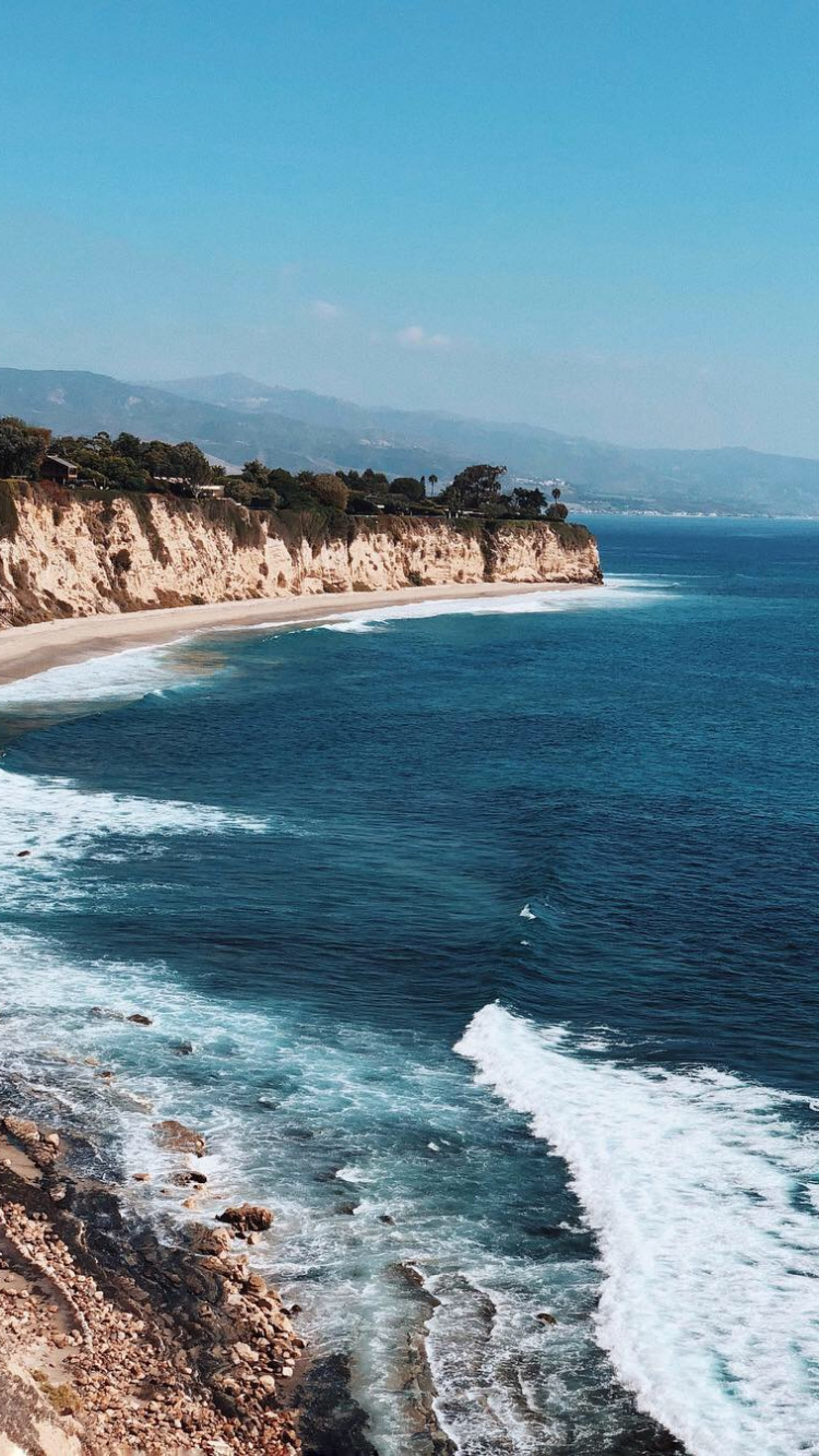 Coast, Body of Water, Sea, Beach, Shore. Wallpaper in 750x1334 Resolution