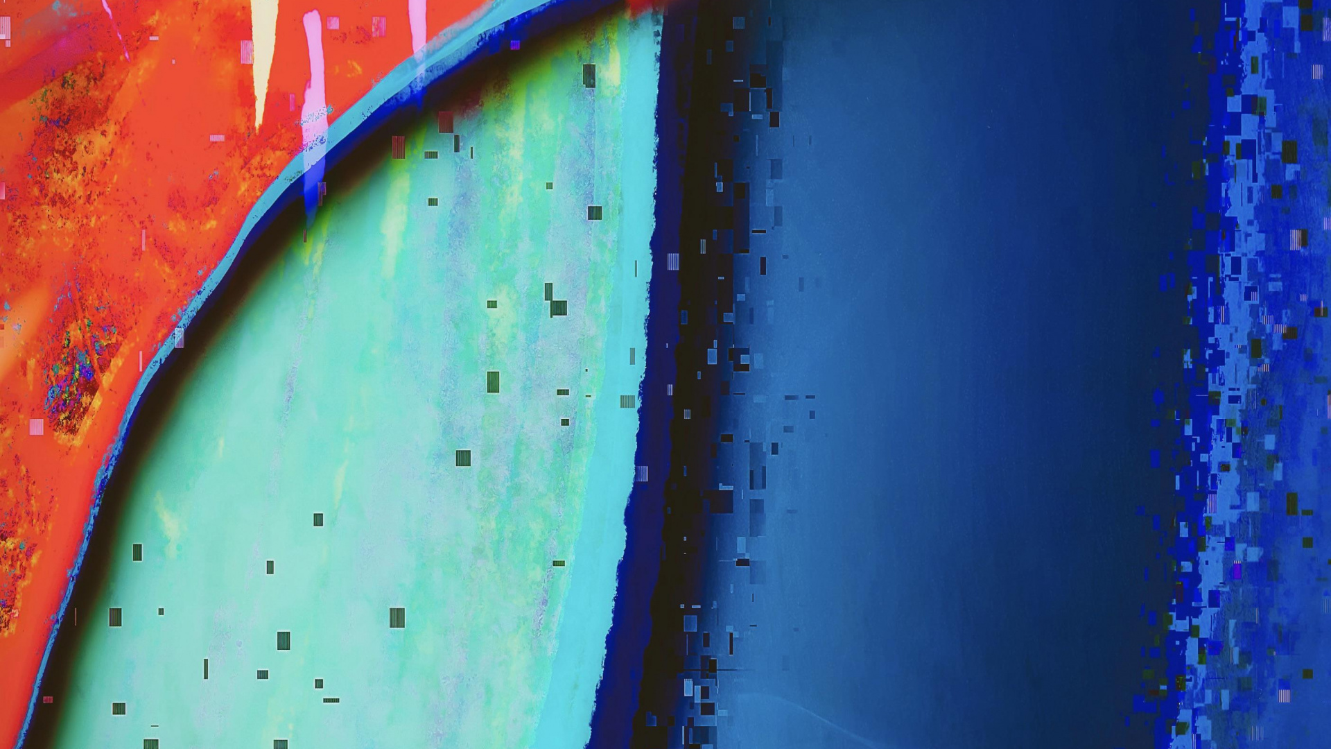 丙烯酸涂料, 现代艺术, 液体, 车灯, 矩形 壁纸 1920x1080 允许