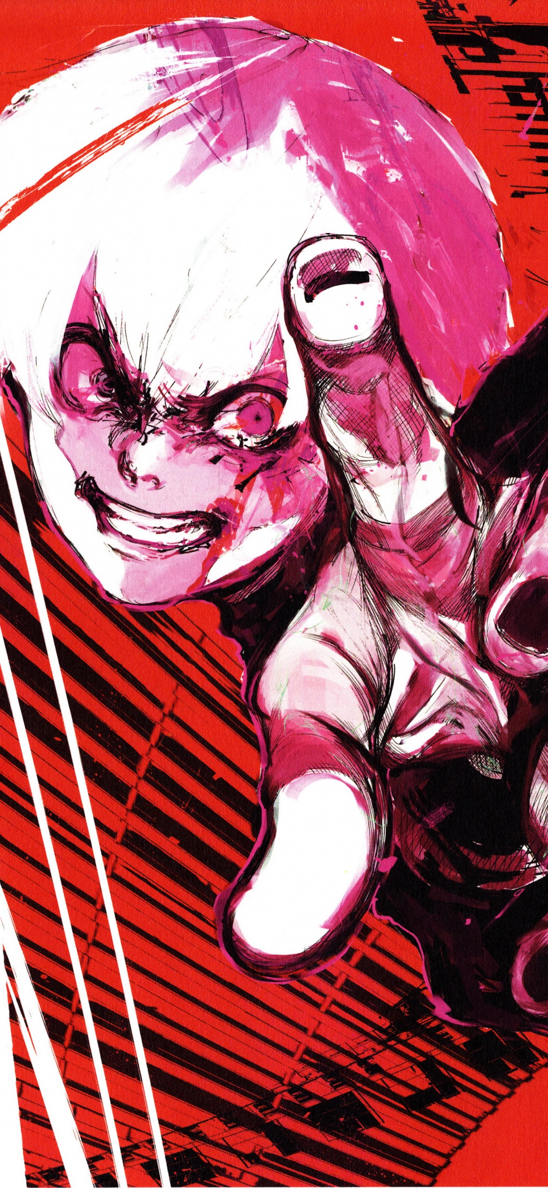 Man in Black Suit Anime Character. Wallpaper in 1125x2436 Resolution