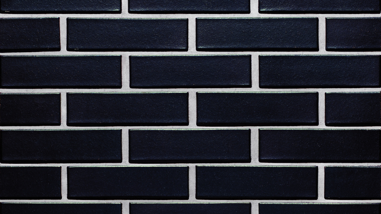 Black and White Brick Wall. Wallpaper in 1280x720 Resolution