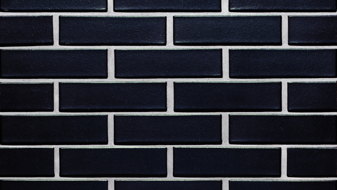 Schwarze Und Weiße Mauer Brick. Wallpaper in 1280x720 Resolution